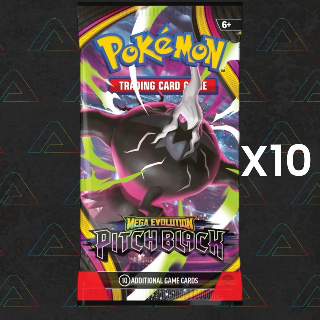 10 x Pokémon TCG: Mega Evolution Pitch Black - Booster Packs
