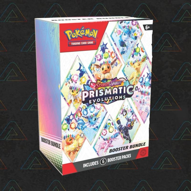 1 X Pokemon Prismatic Evolutions Booster Bundle (6 Packs) English Trading Cards