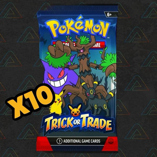 10 x Pokemon 2024 Trick or Trade Series 3 Booster Packs Trading Cards