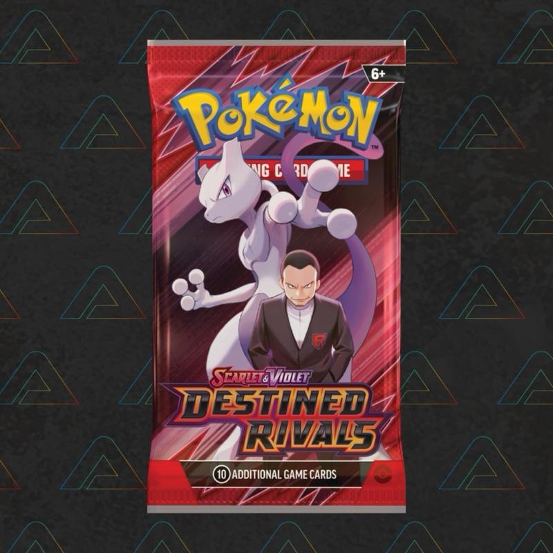 1 X Pokemon Destined Rivals Booster Pack (English Trading Cards)