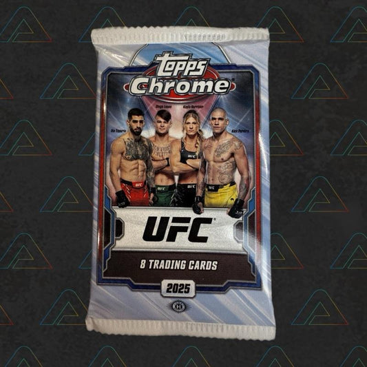 1 X UFC Topps Chrome 2025 Hobby Box Pack (Trading Cards)