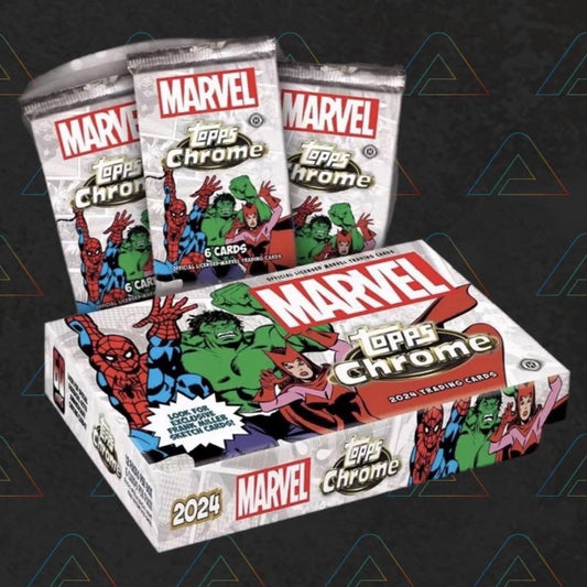 1 X Marvel Topps Chrome 2024 Hobby Box Hobby Pack (6 Cards) Disney