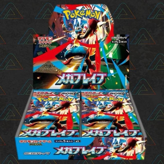1 X Pokemon Mega Brave Booster Box (30 Packs) Japanese Trading Cards