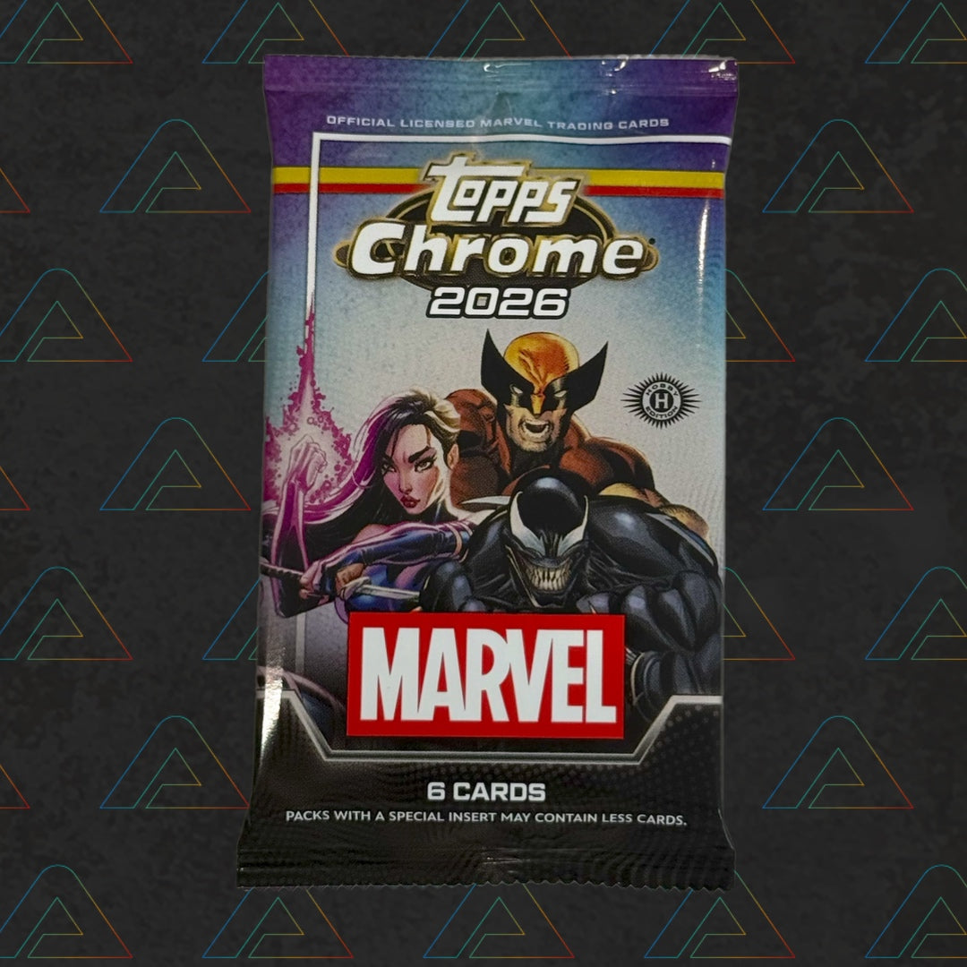 Marvel Topps Chrome 2026 Hobby Box Booster Pack (Trading Cards)