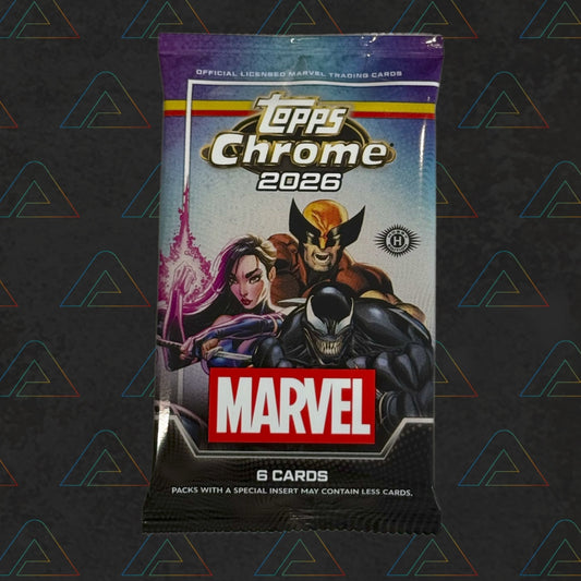 Marvel Topps Chrome 2026 Hobby Box Booster Pack (Trading Cards)