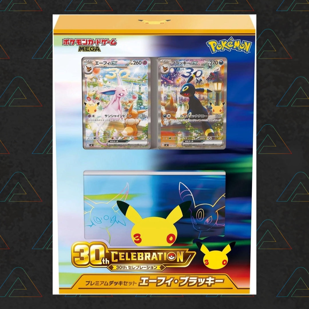 Pokémon TCG: 30th Celebration Japanese Premium TCG Deck set Espeon & Umbreon Japanese