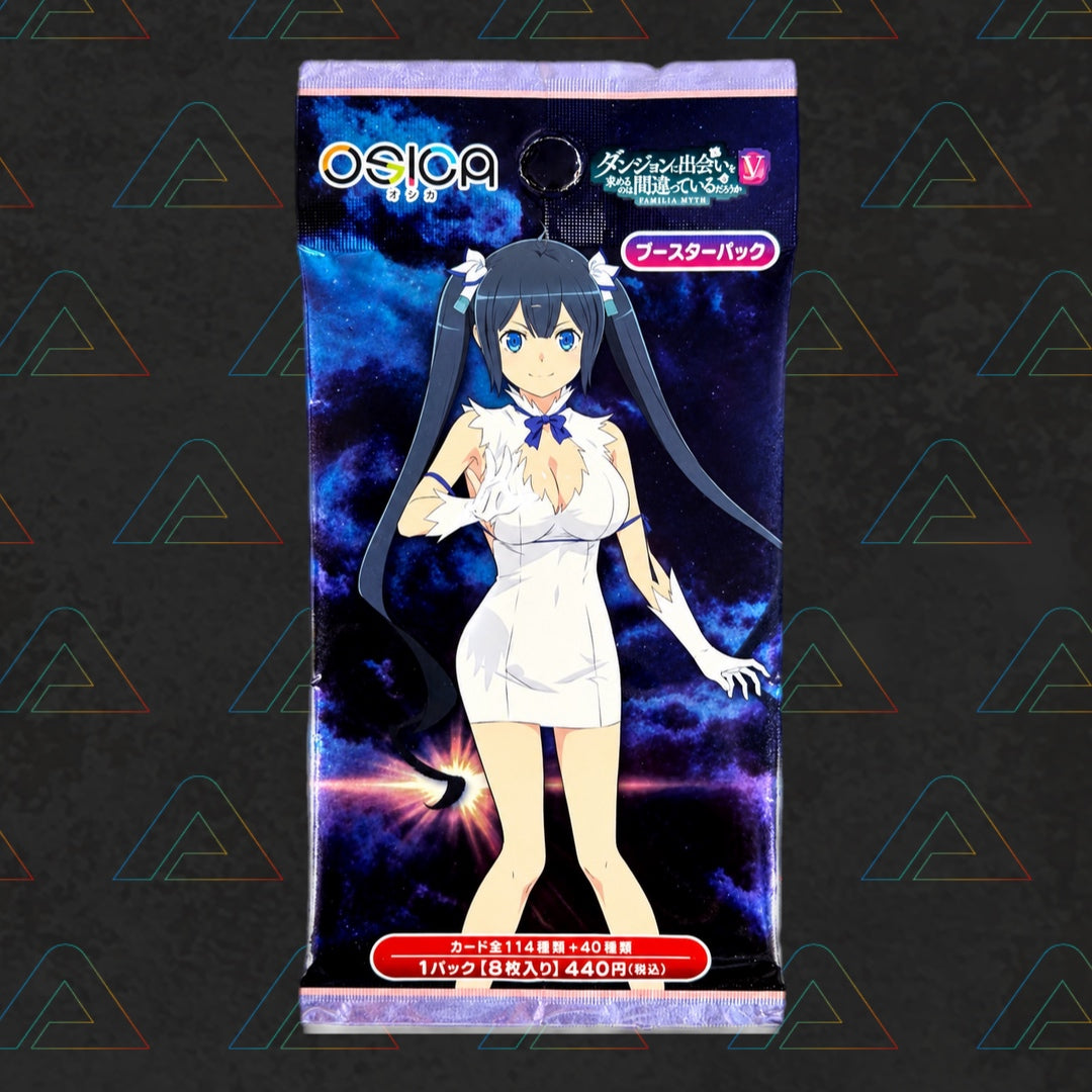 Is It Wrong To Try and Pick Up Girls In a Dungeon (Danmachi) Osica Booster Pack (Japanese Trading Cards)
