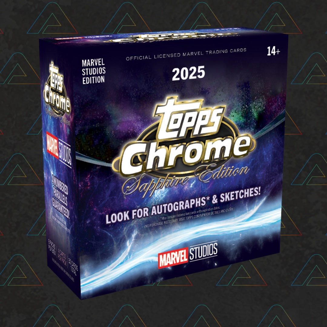 2025 Topps Marvel Studios Sapphire Chrome Hobby Box 8 Packs (English Trading Cards)