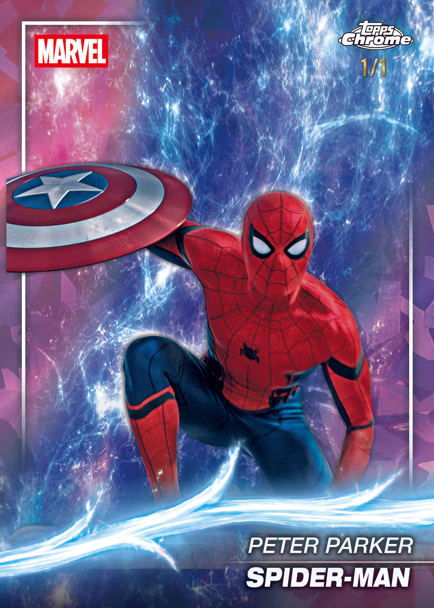 2025 Topps Marvel Studios Sapphire Chrome Hobby Box 8 Packs (English Trading Cards)