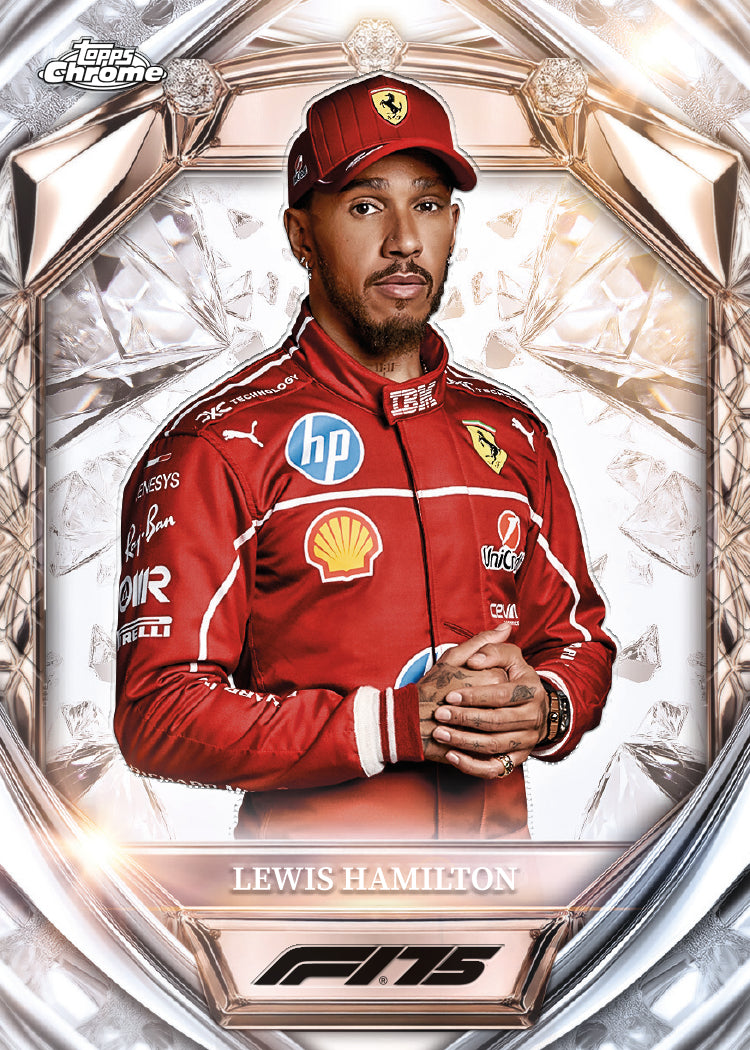 1 X F1 Formula 1 2025 Topps Chrome Booster Pack. (4 Trading Cards Per Pack)
