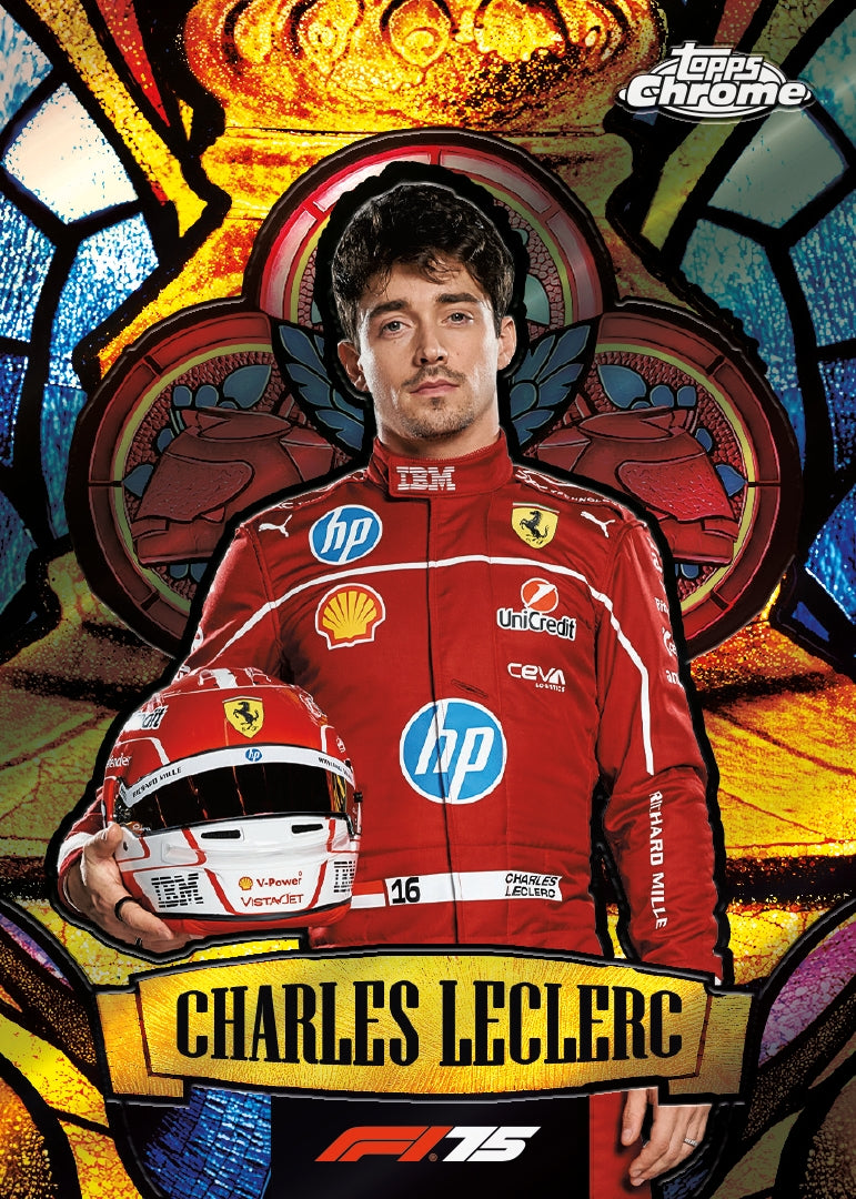 1 X F1 Formula 1 2025 Topps Chrome Booster Pack. (4 Trading Cards Per Pack)