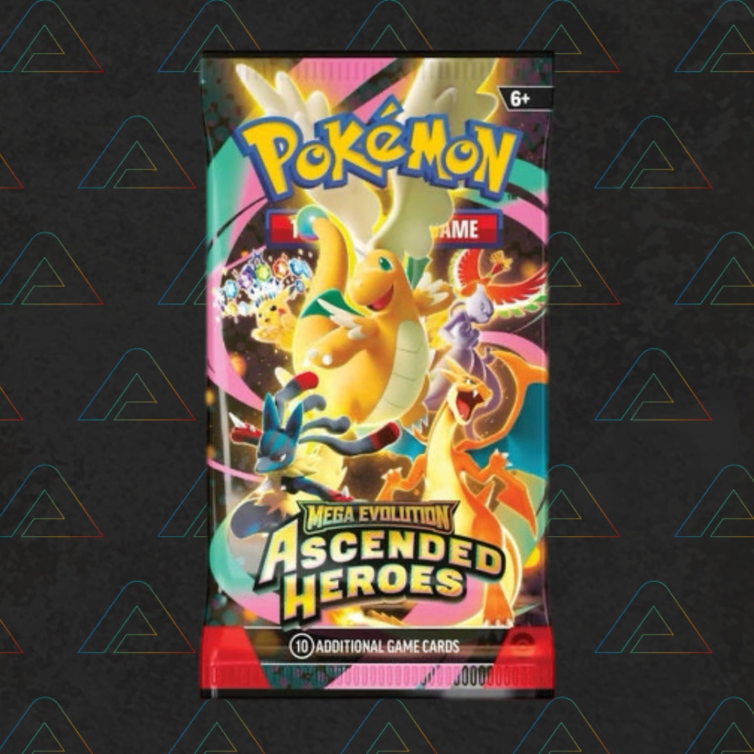 10 x Pokémon TCG: Mega Evolution Ascended Heroes  - Booster Pack (10 Cards)