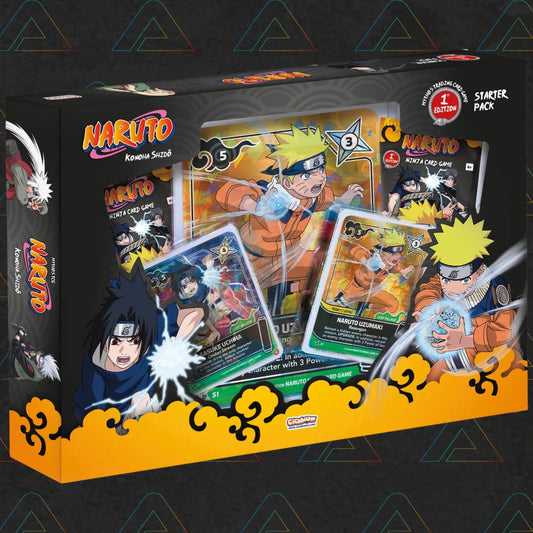 Naruto Mythos TCG - Set 01 - Konoha Shido - Starter Pack - Naruto & Sasuke (1st Edition)