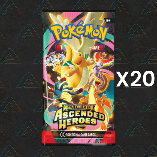 20 x Pokémon TCG: Mega Evolution Ascended Heroes  - Booster Pack (10 Cards)