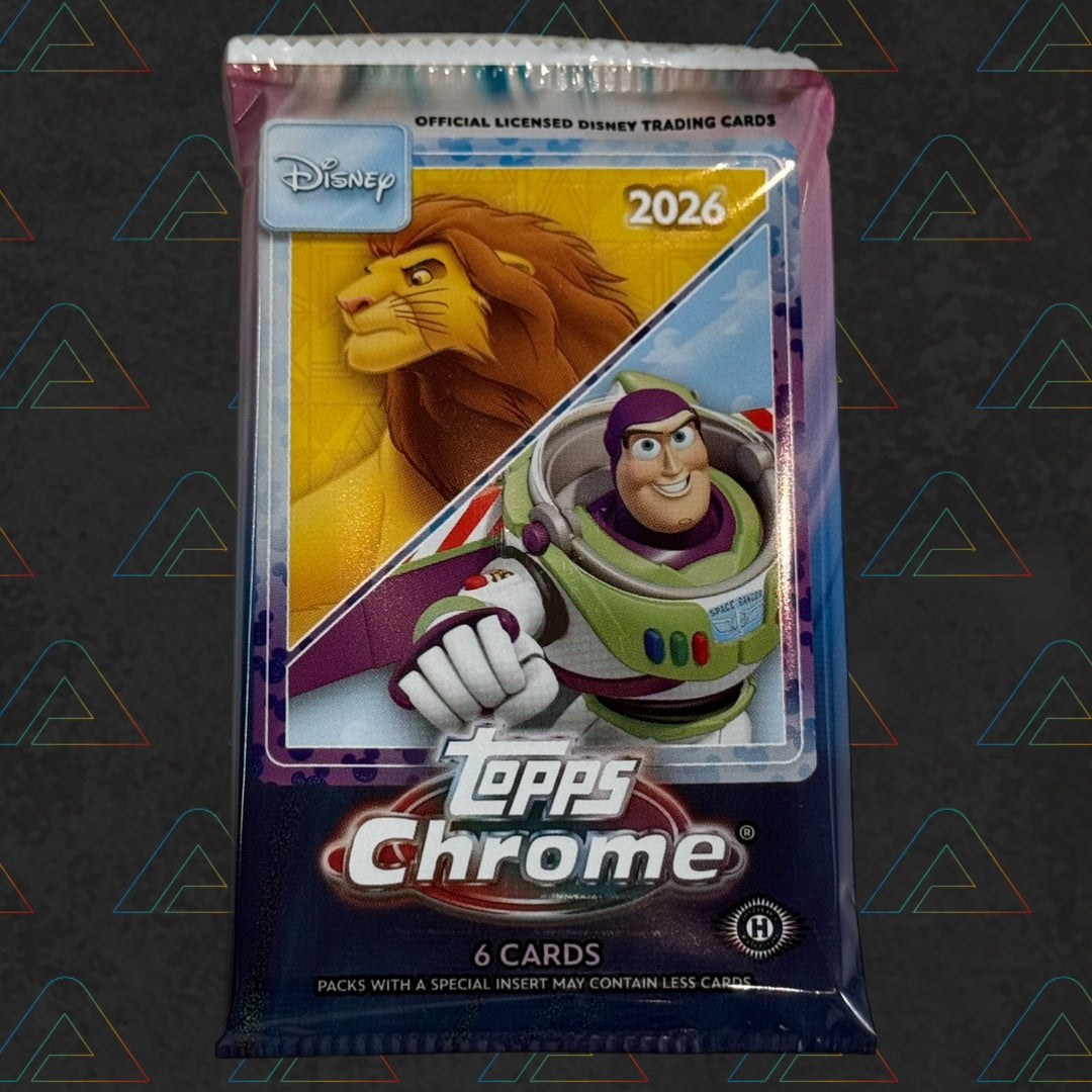 Disney Topps Chrome 2026 Hobby Pack (6 Cards) Disney