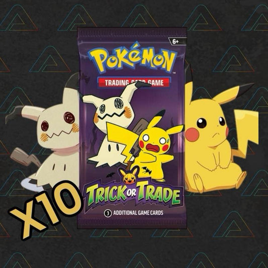 10 x Pokemon 2023 Trick or Trade Series 2 Booster Packs Trading Cards