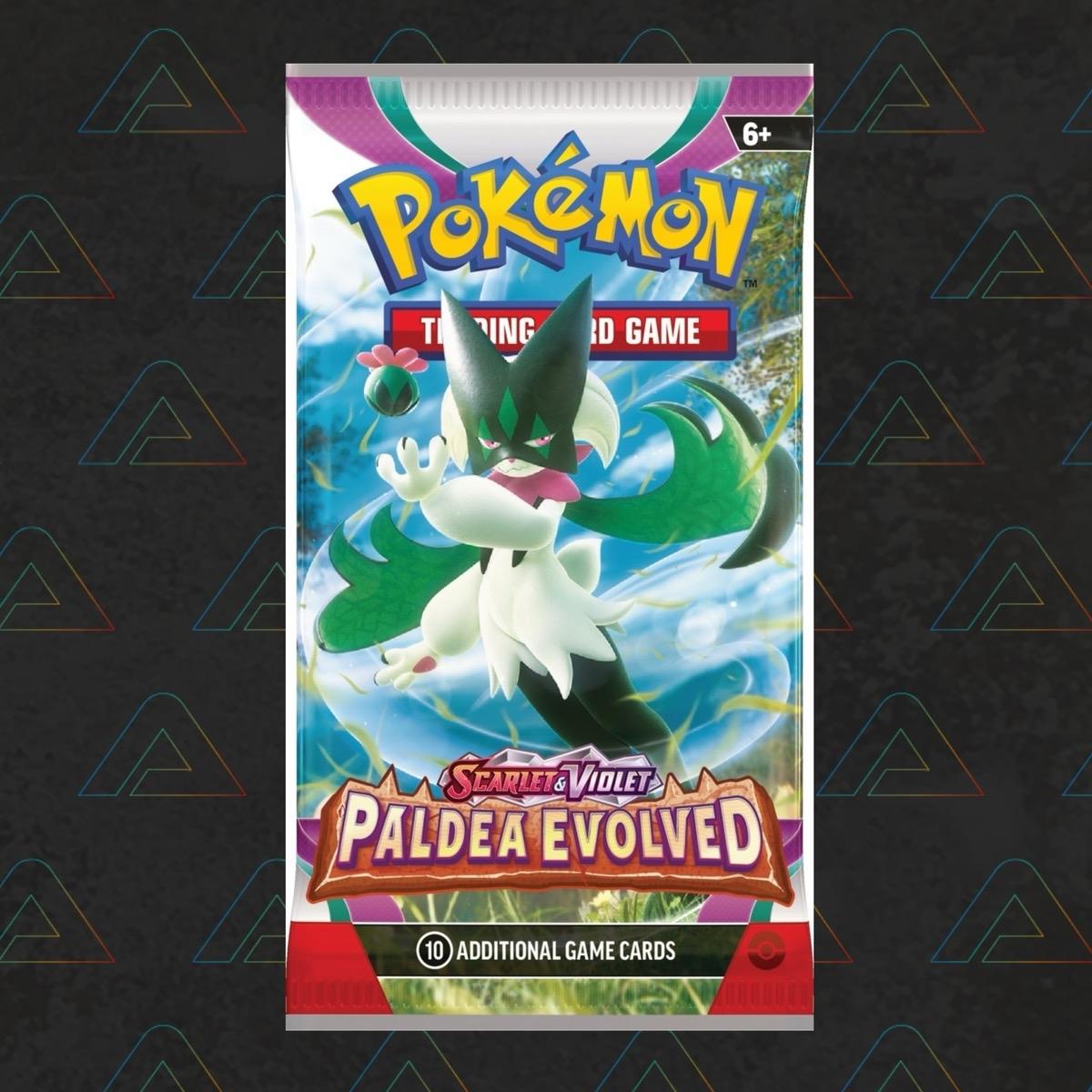 1 x Pokémon TCG: Scarlet & Violet-Paldea Evolved Booster Pack Trading Card