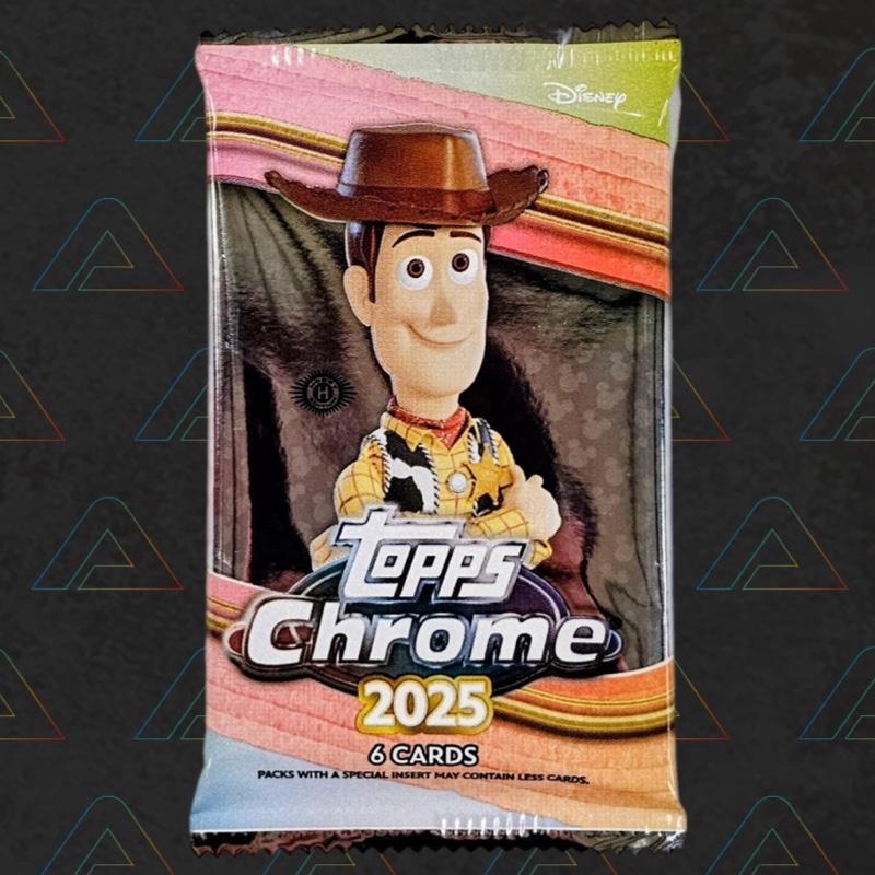 1 X Disney Topps Chrome 2025 Hobby Pack (6 Cards) Disney