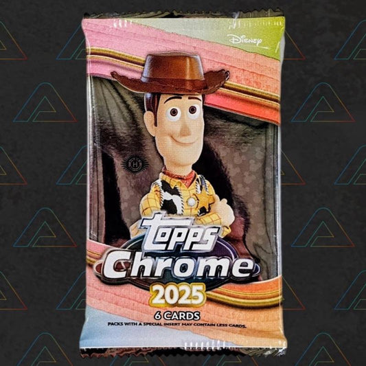1 X Disney Topps Chrome 2025 Hobby Pack (6 Cards) Disney