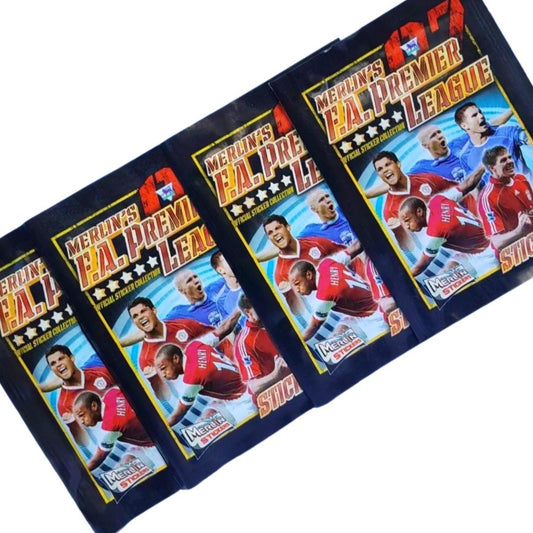 4 x Merlin’s F.A Premier League 07 Sticker Packs
