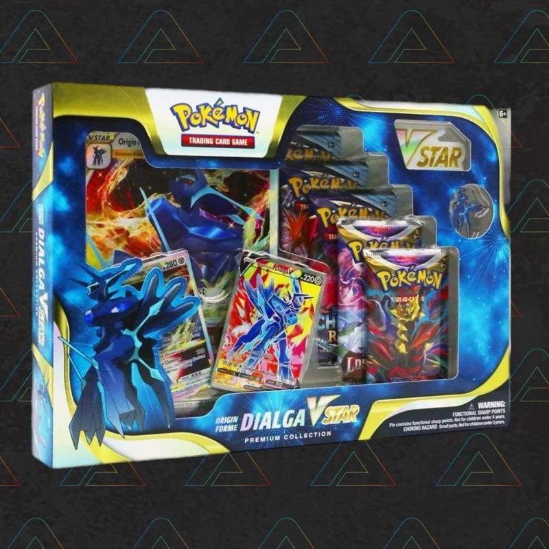 1 X Pokemon Origin Forme Dialga VSTAR Premium Collection 5 Packs (English Trading Cards)